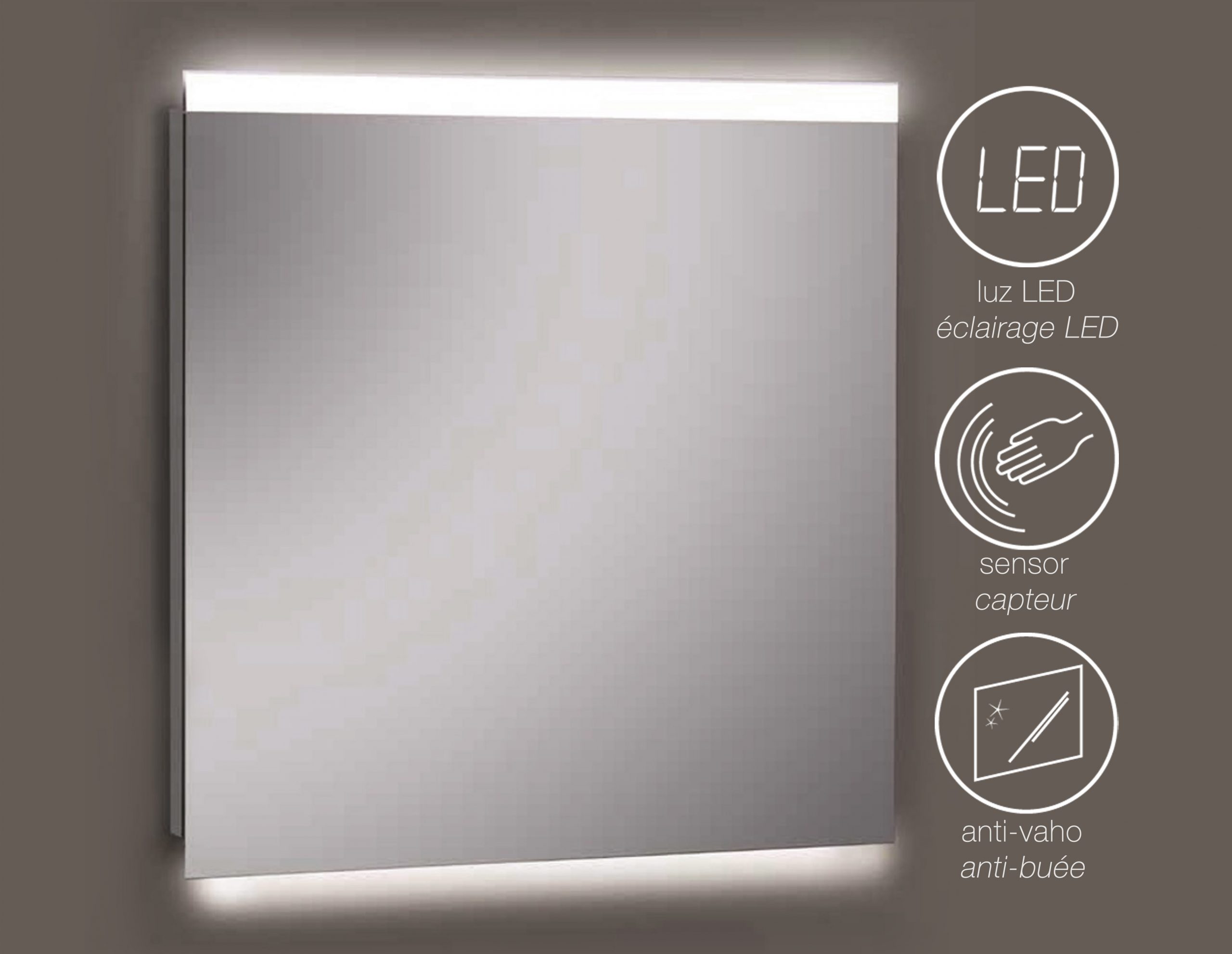 Miroir NEREA de 90x80 cm