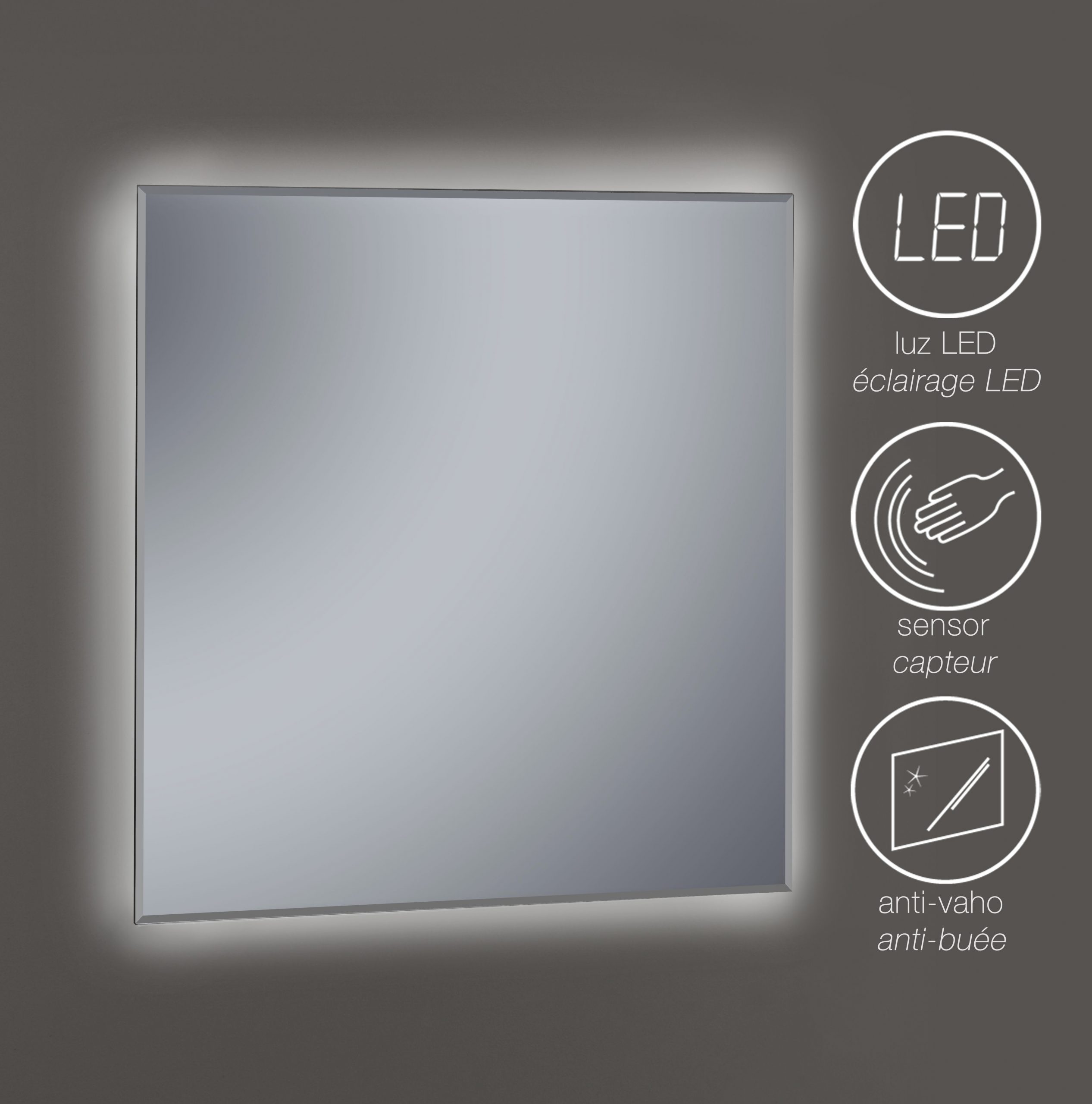 Miroir SONIA de 90x80 cm