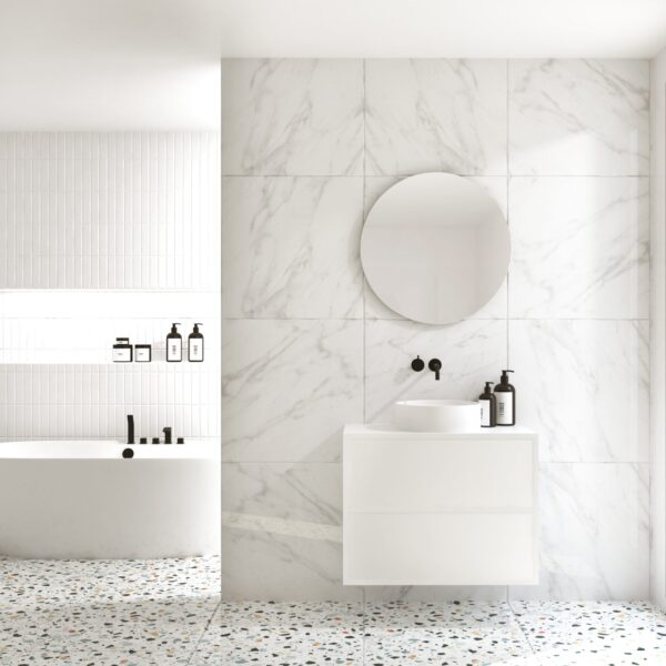 Pack COULEUR + lavabo color + espejo redondo