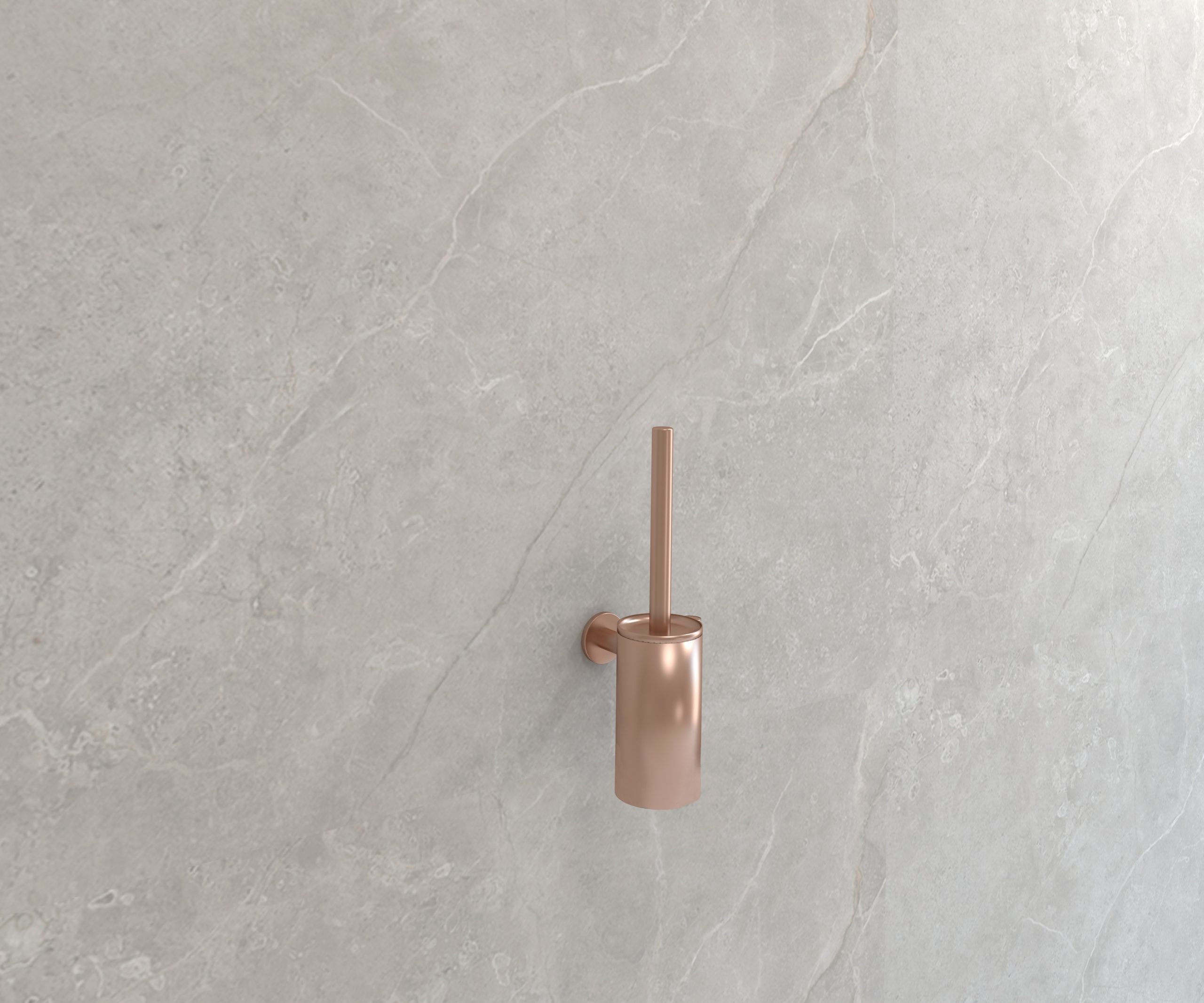 PORTE-BALAI WC CAPRI OR ROSE BROSSÉ